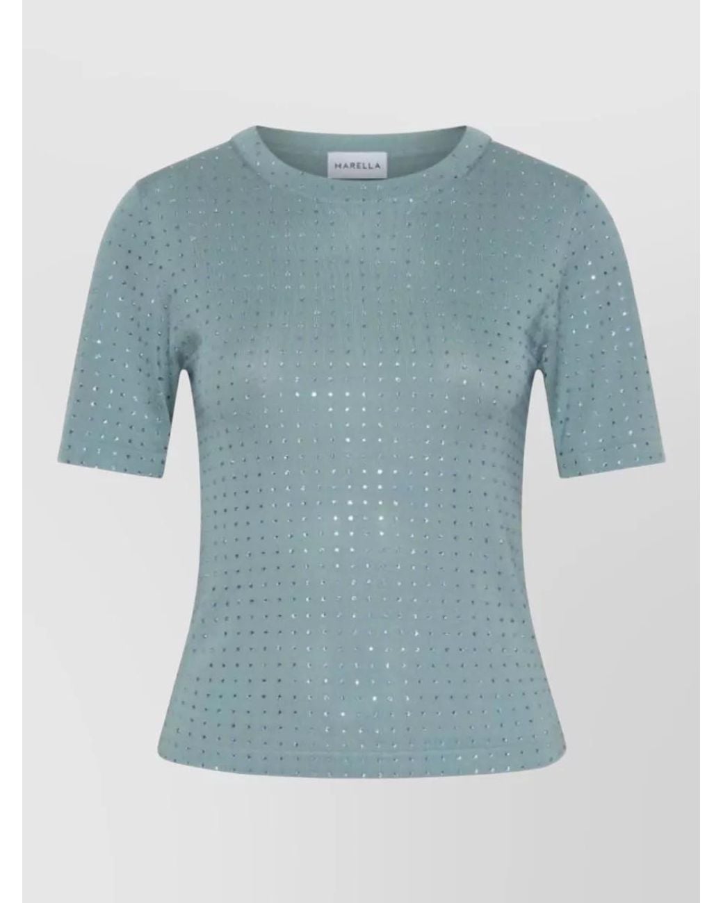 Marella Blue Cotton T-Shirt