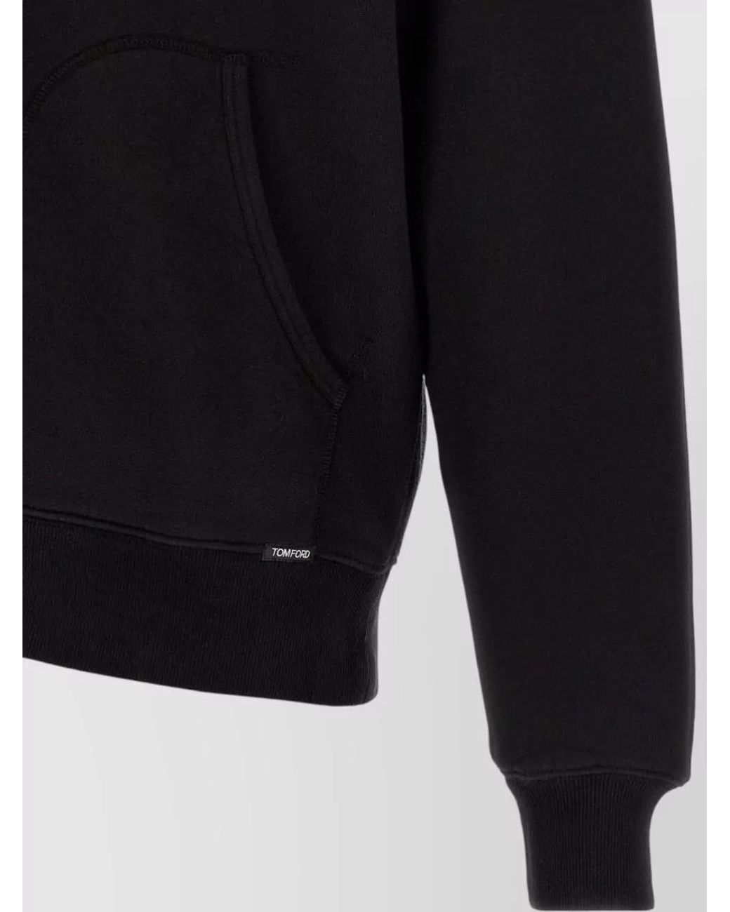 Tom Ford Black Cotton Hooded Jacket for men
