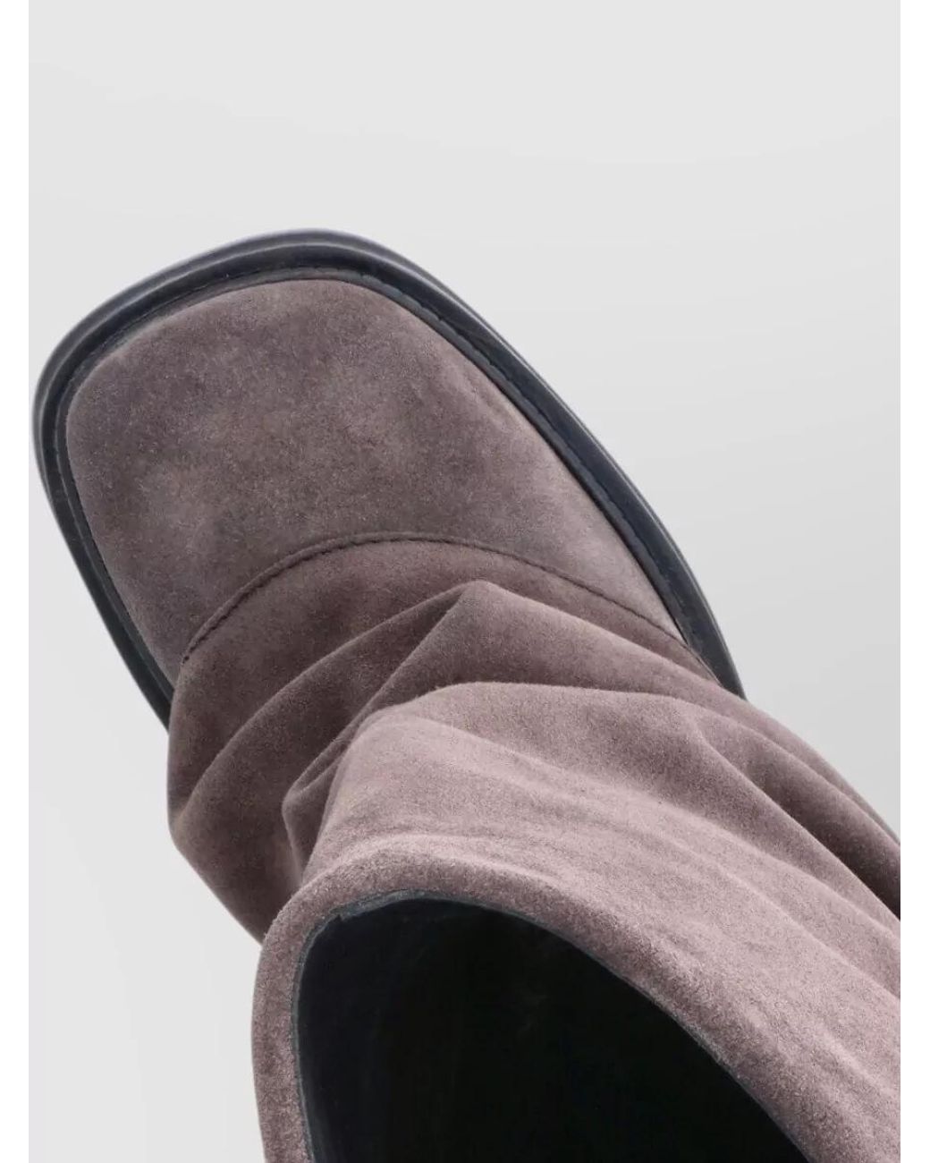 The Attico Brown Leather Ankle Boots