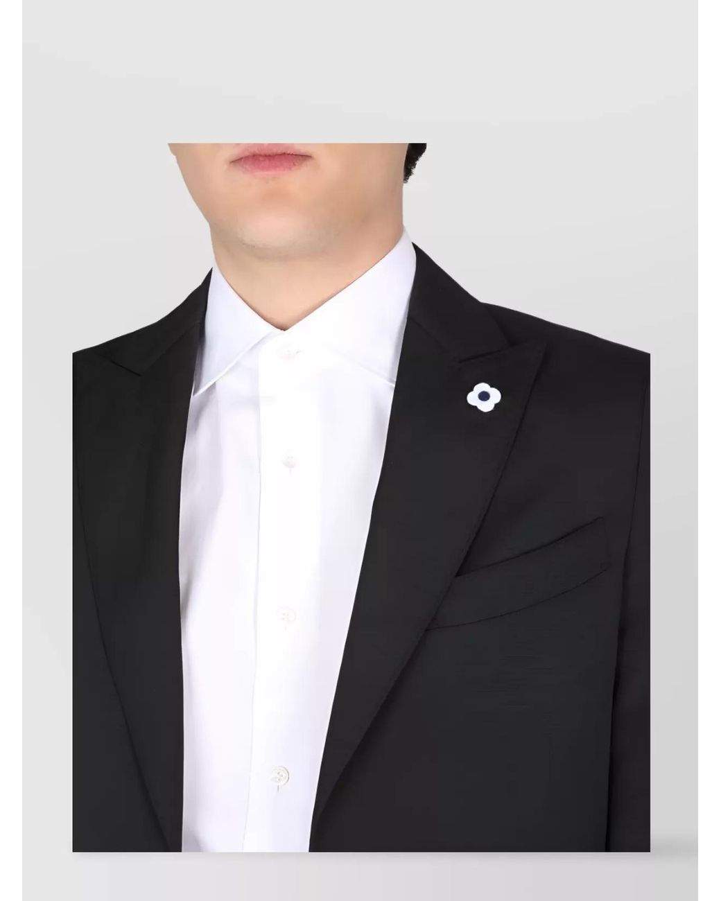 Lardini Black Single-Breasted Suit for men