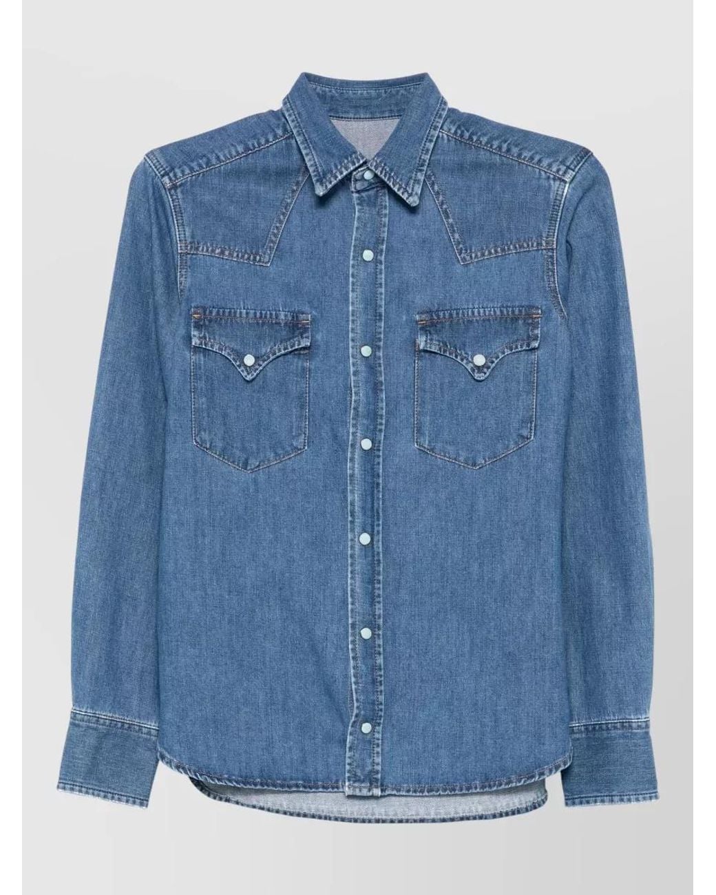 Fortela Blue Denim Shirt for men