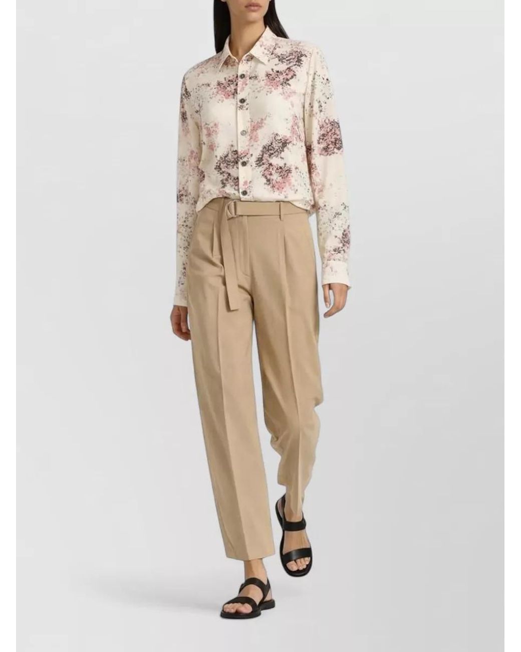 Paul Smith Natural Belted Suit Trousers