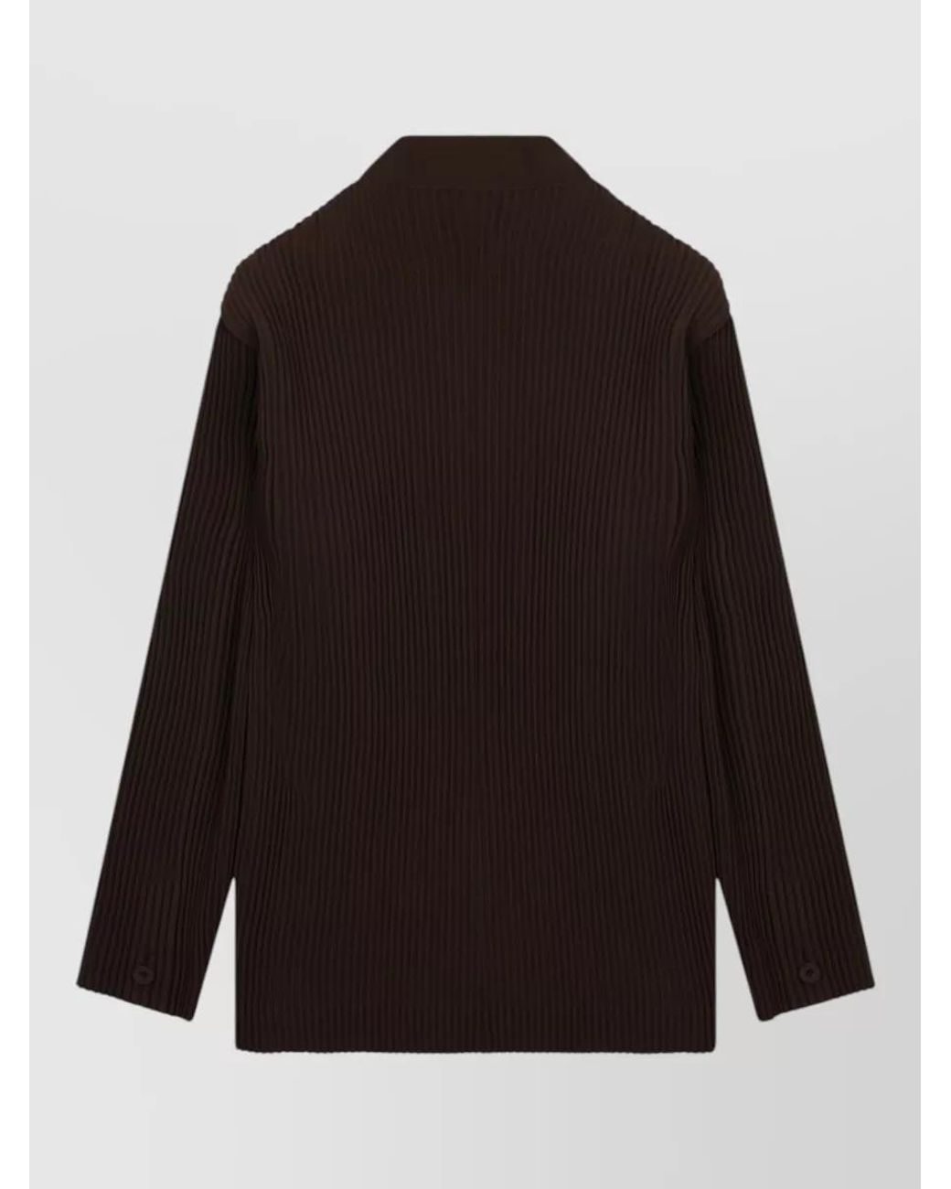 Homme Plissé Issey Miyake Black Single Breasted Coat for men