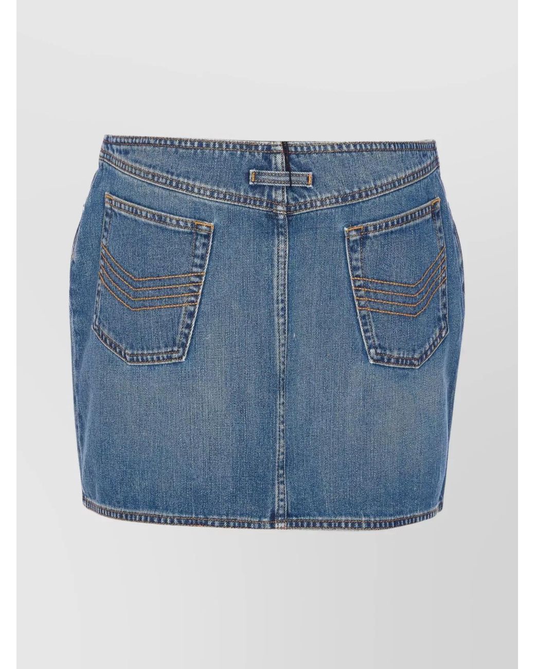 Jean Paul Gaultier Blue Denim Mini Skirt