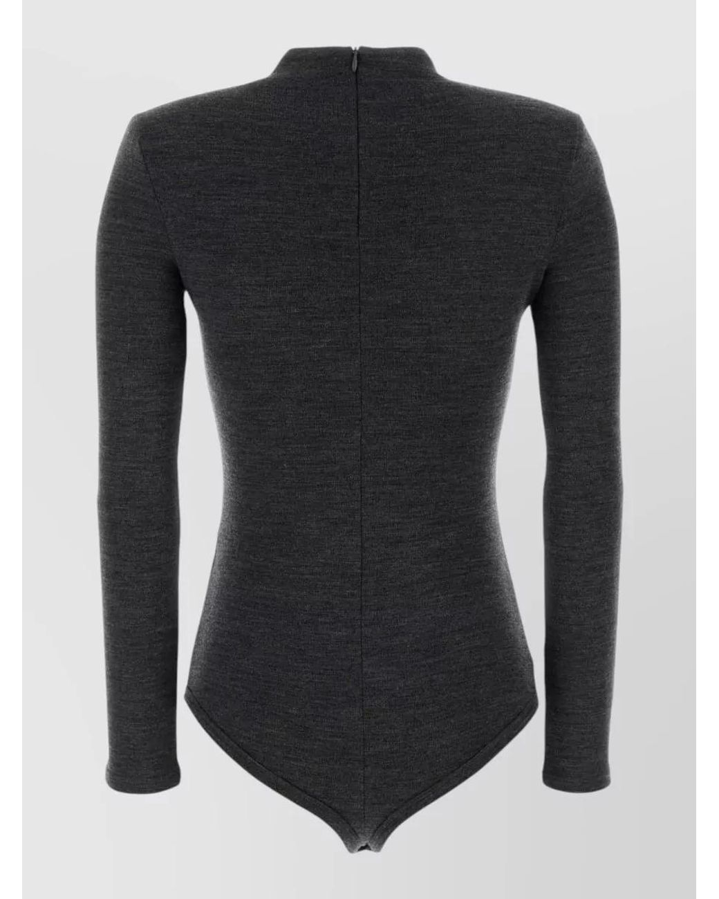 Jil Sander Black Wool Bodysuit