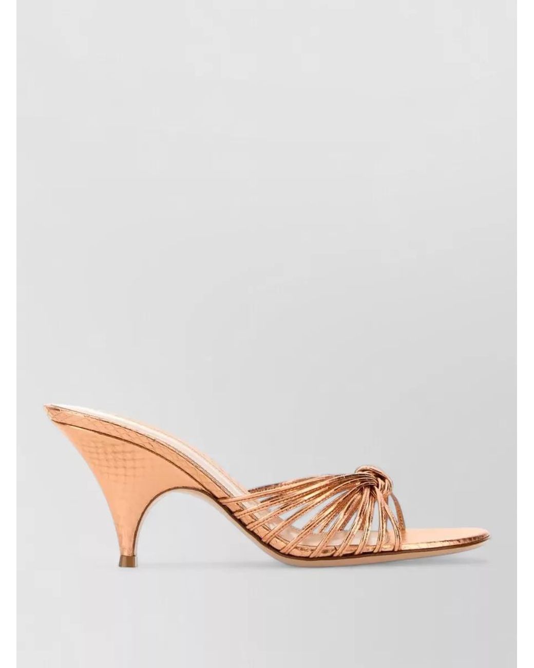 Gianvito Rossi Pink Leather Mules
