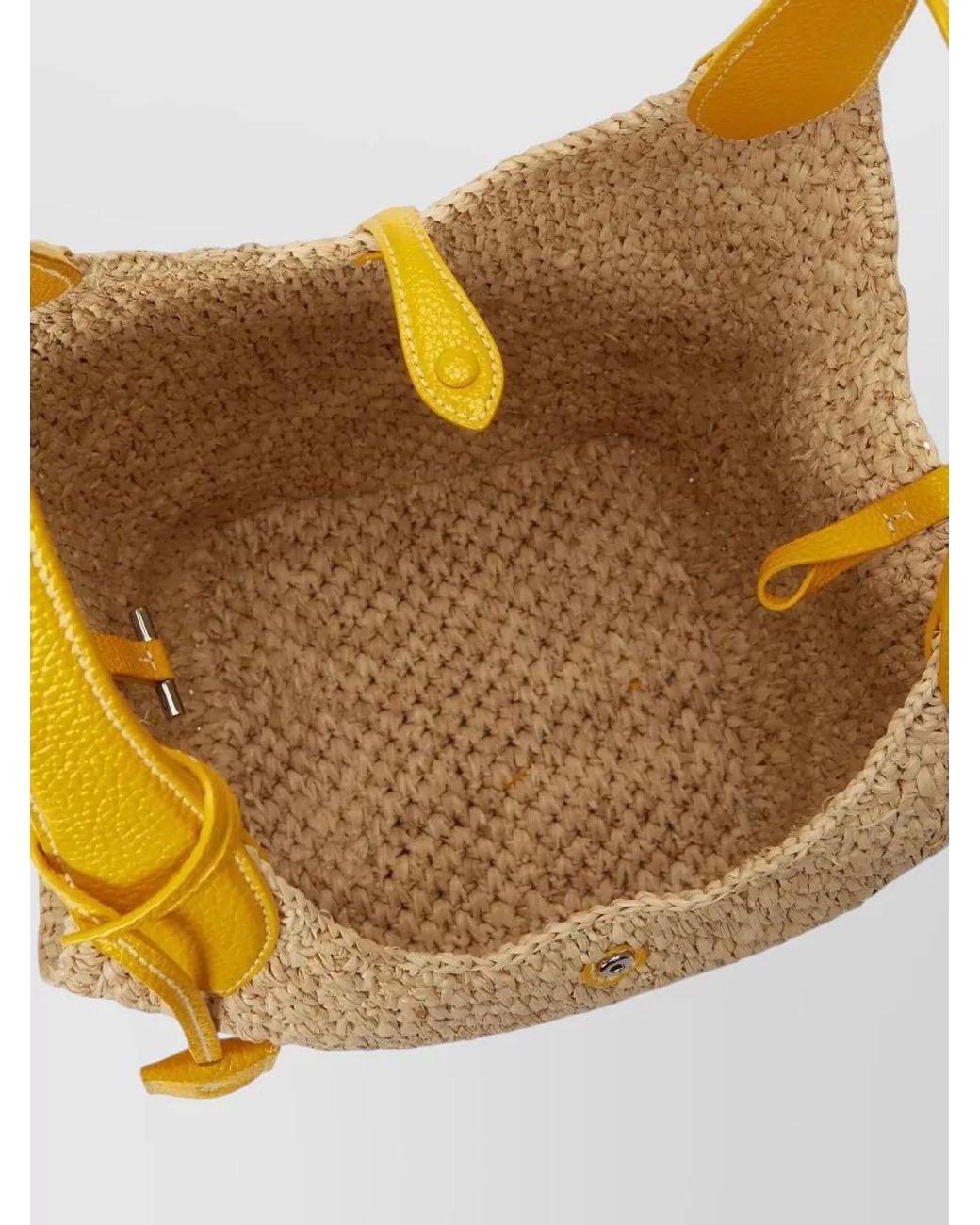 Polo Ralph Lauren Metallic Raffia Tote Bag