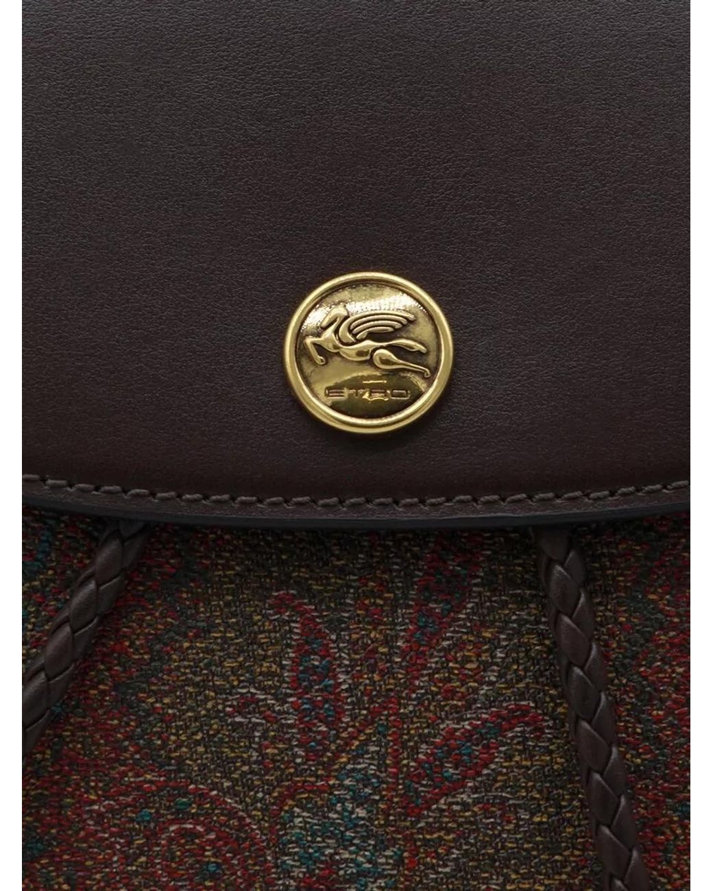 Etro Brown Essential Small Backpack