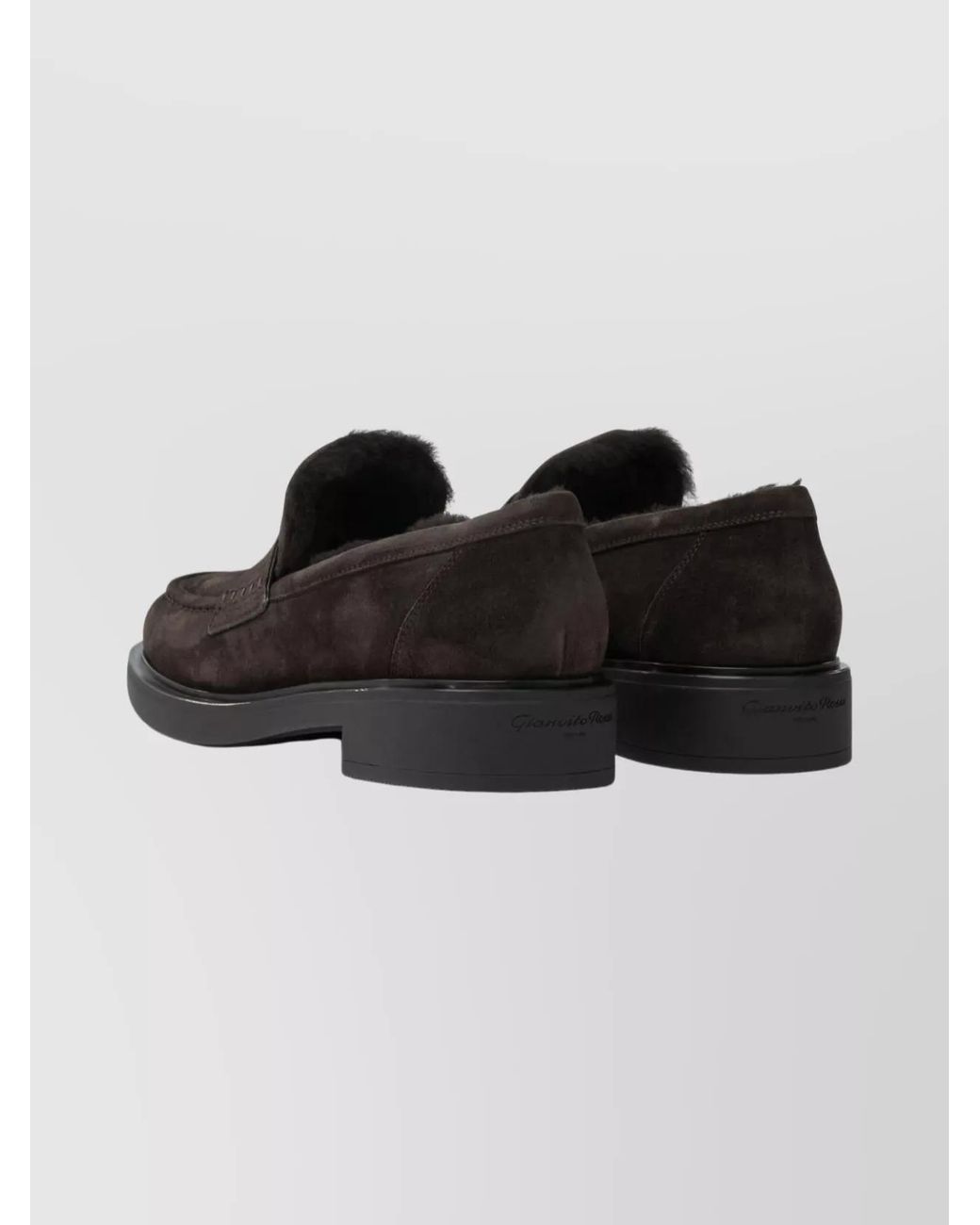 Gianvito Rossi Black Leather Loafers
