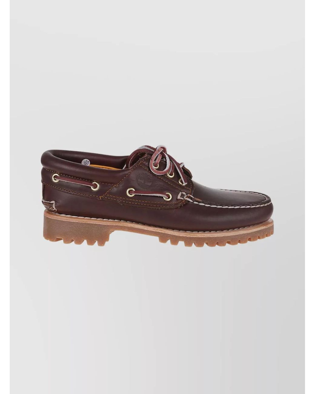 Timberland Brown Leather Boat Shoes for men