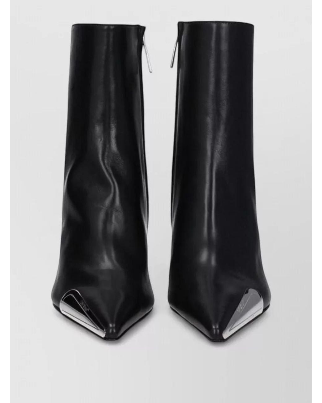 Off-White c/o Virgil Abloh Black Leather Ankle Boots