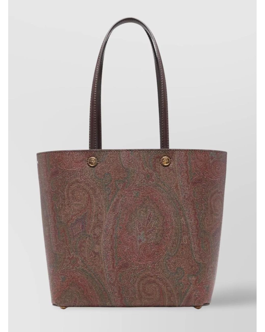 Etro Brown Essential Medium Jacquard Tote Bag