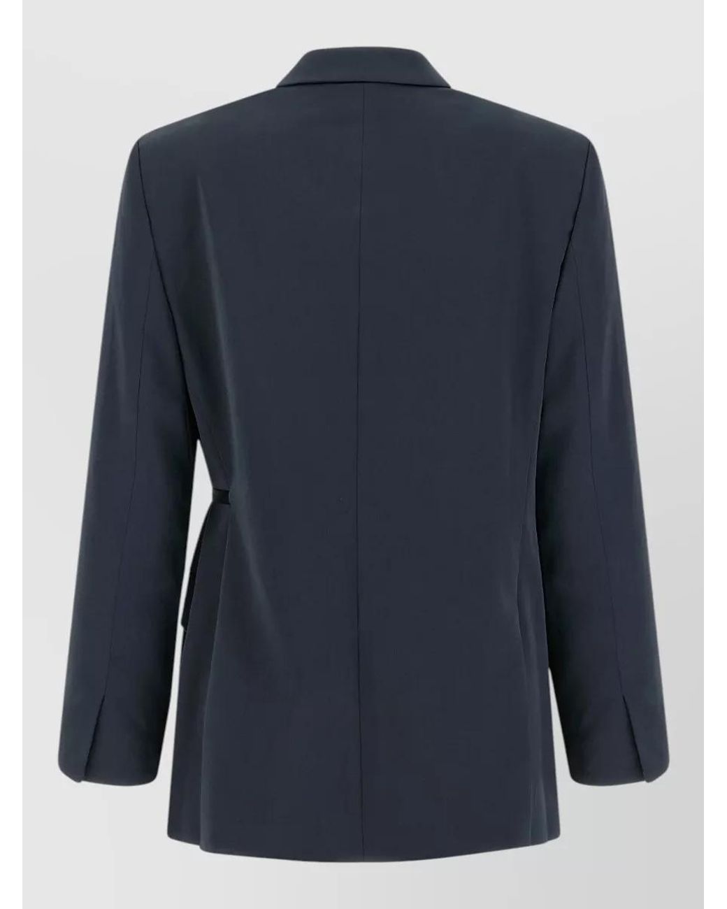 Theory Blue Double-Breasted Blazer