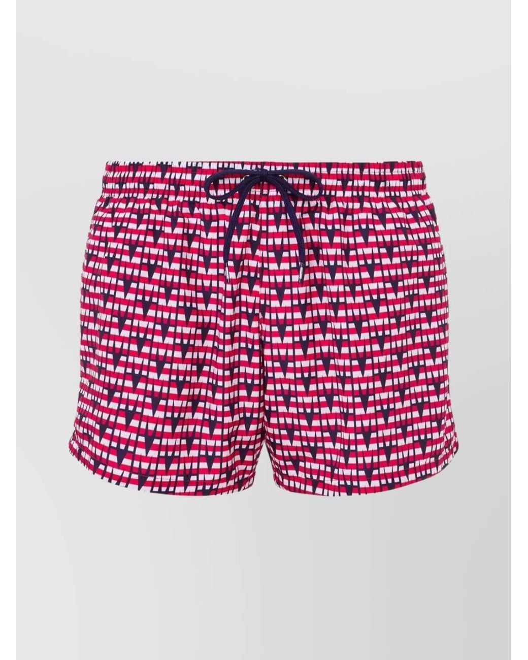 Moschino Red Graphic-Print Swim Shorts for men