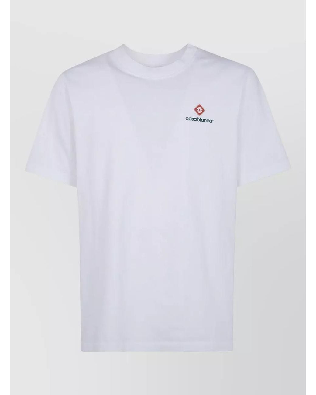 Casablanca White Cotton T-Shirt for men