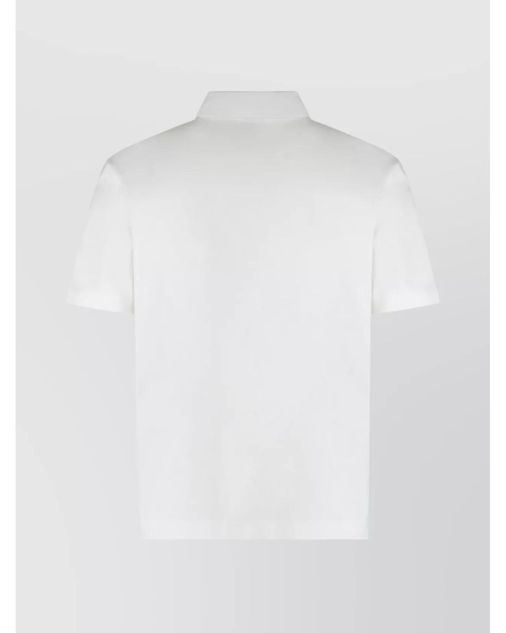 Boss White Cotton Short-Sleeve Polo Shirt for men