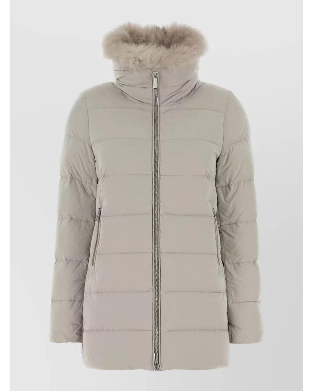 Moorer Gray Down Puffer Jacket