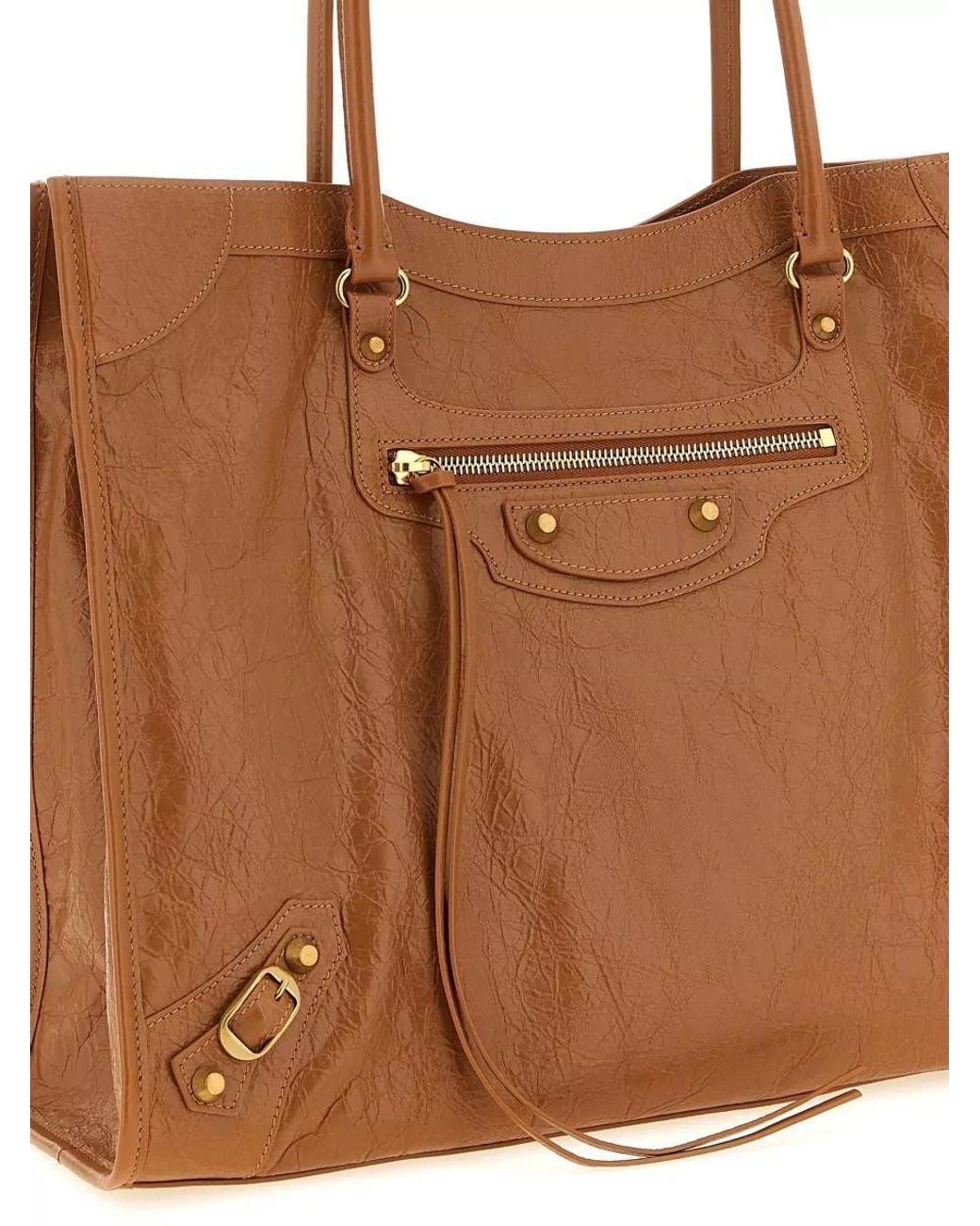 Balenciaga Brown Tote Bag Le City