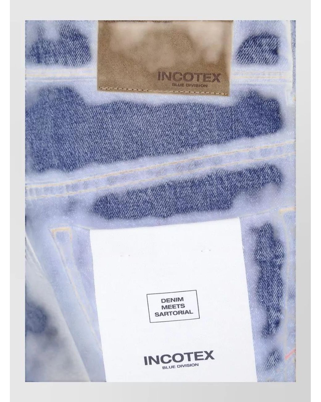 Incotex Blue Denim Regular-Fit Straight-Leg Jeans for men