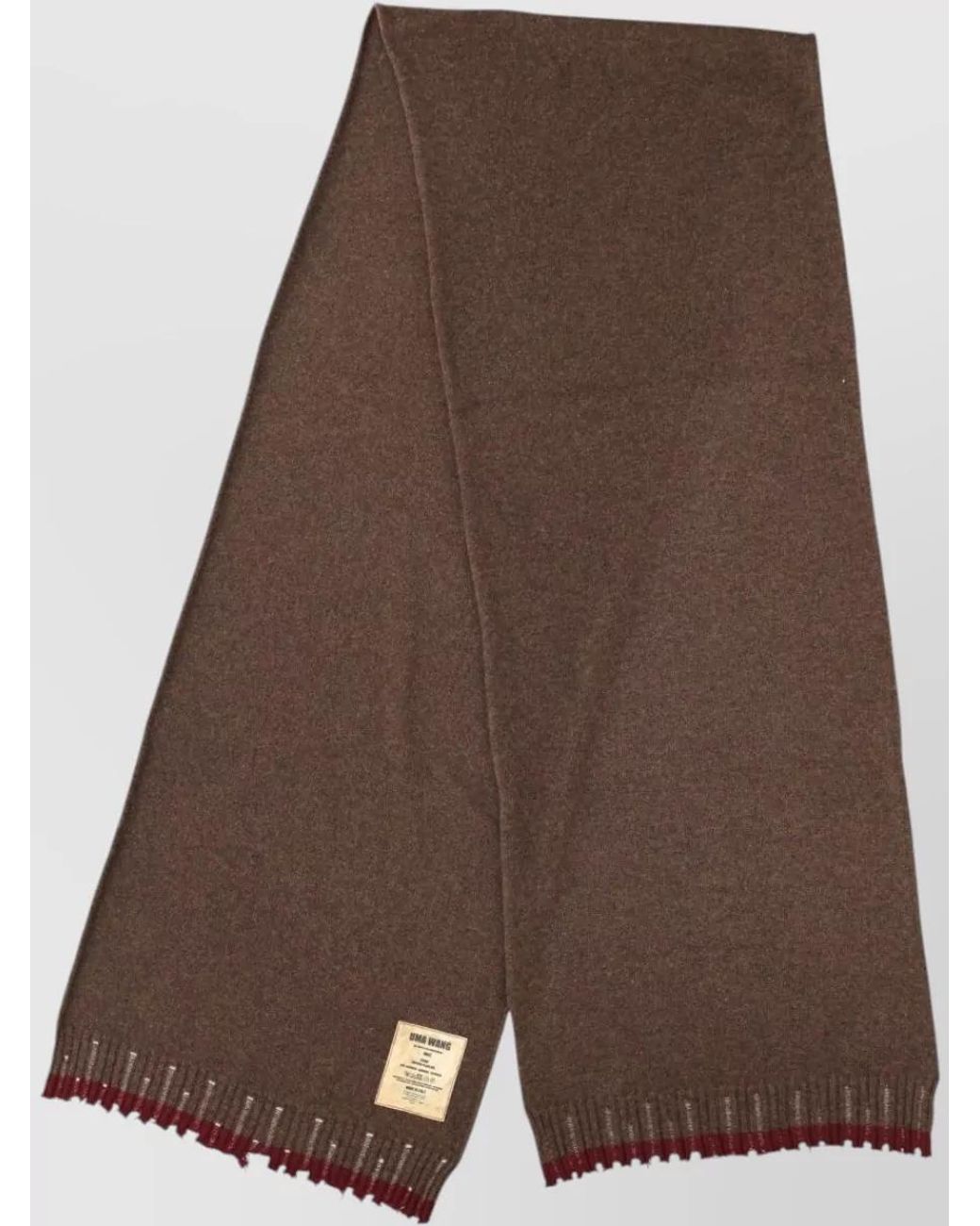 Uma Wang Brown Cashmere Scarf