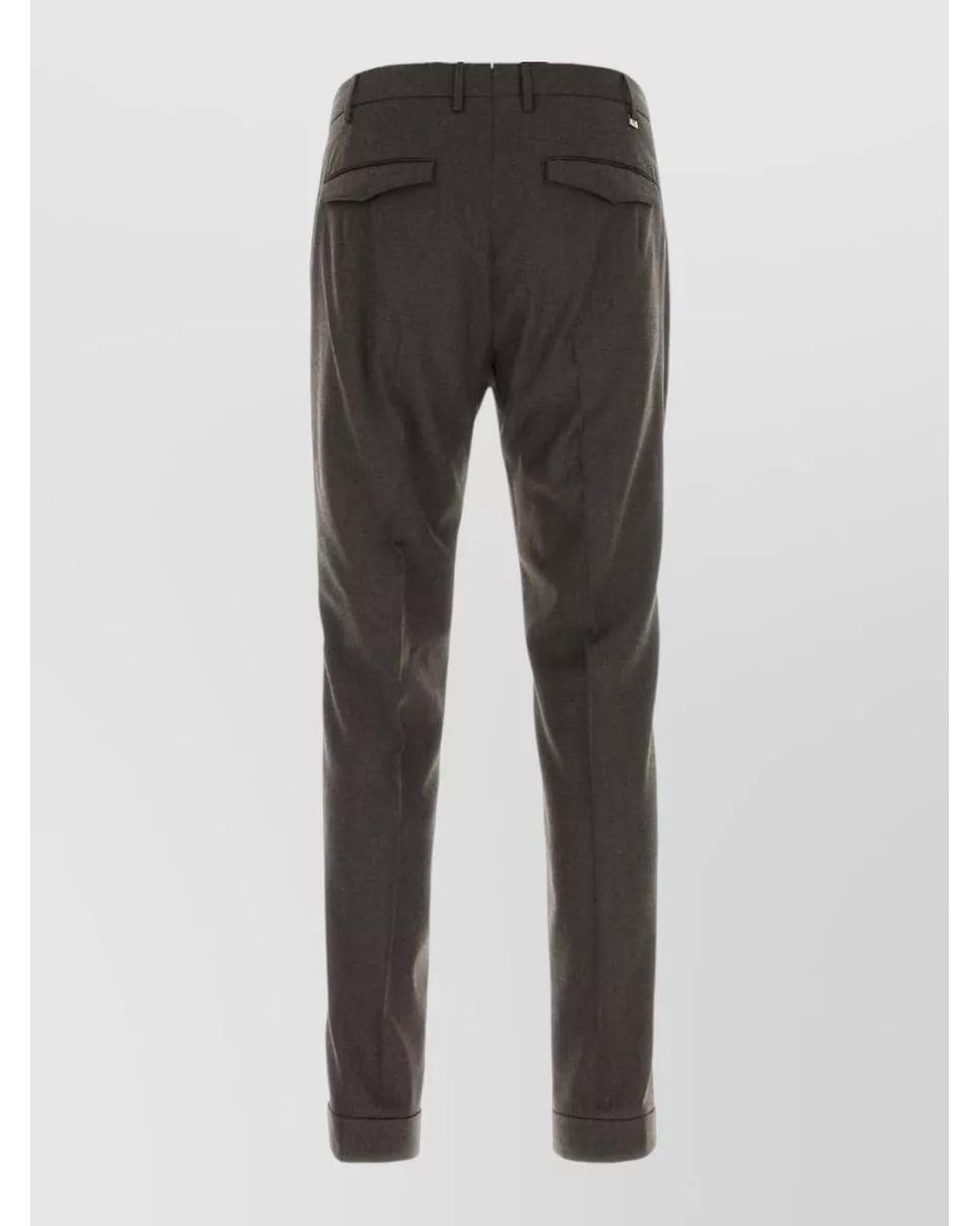 PT Torino Gray Wool Tailored Trousers for men