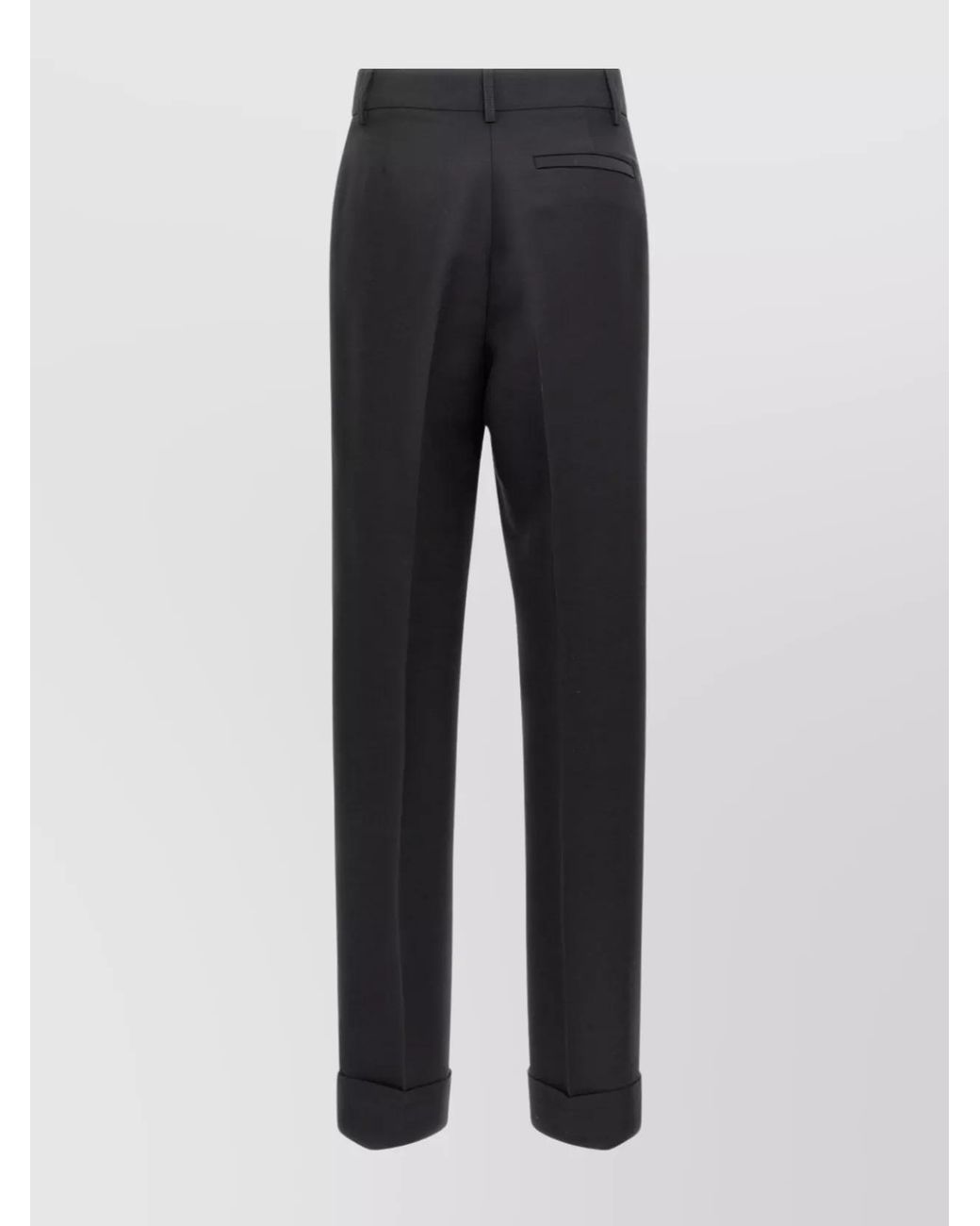 Ferragamo Blue Pleated Tailored Trousers
