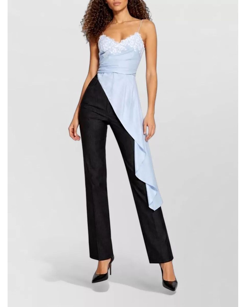 Moschino Blue Asymmetric Blouse