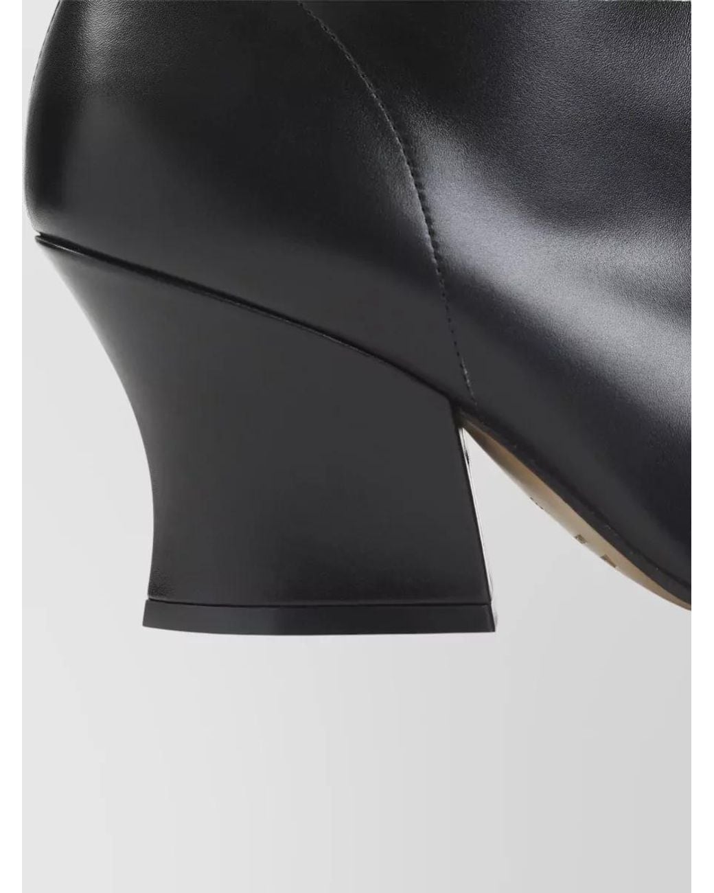 Jil Sander Black Leather Ankle Boots