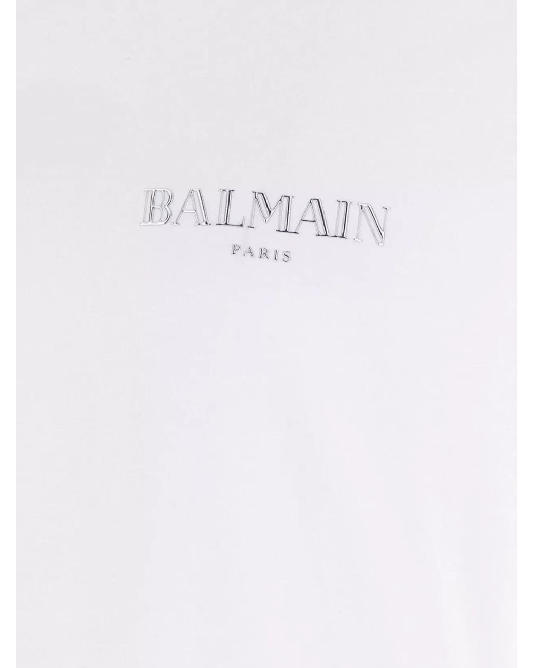 Balmain White Cotton Slim-Fit T-Shirt for men