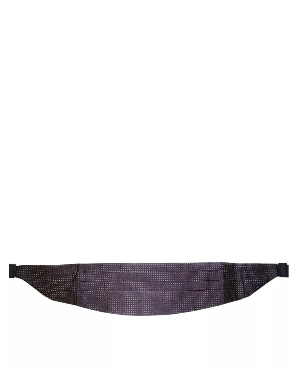 Dolce & Gabbana Purple Silk Pleated Polka-Dot Cummerbund Belt for men