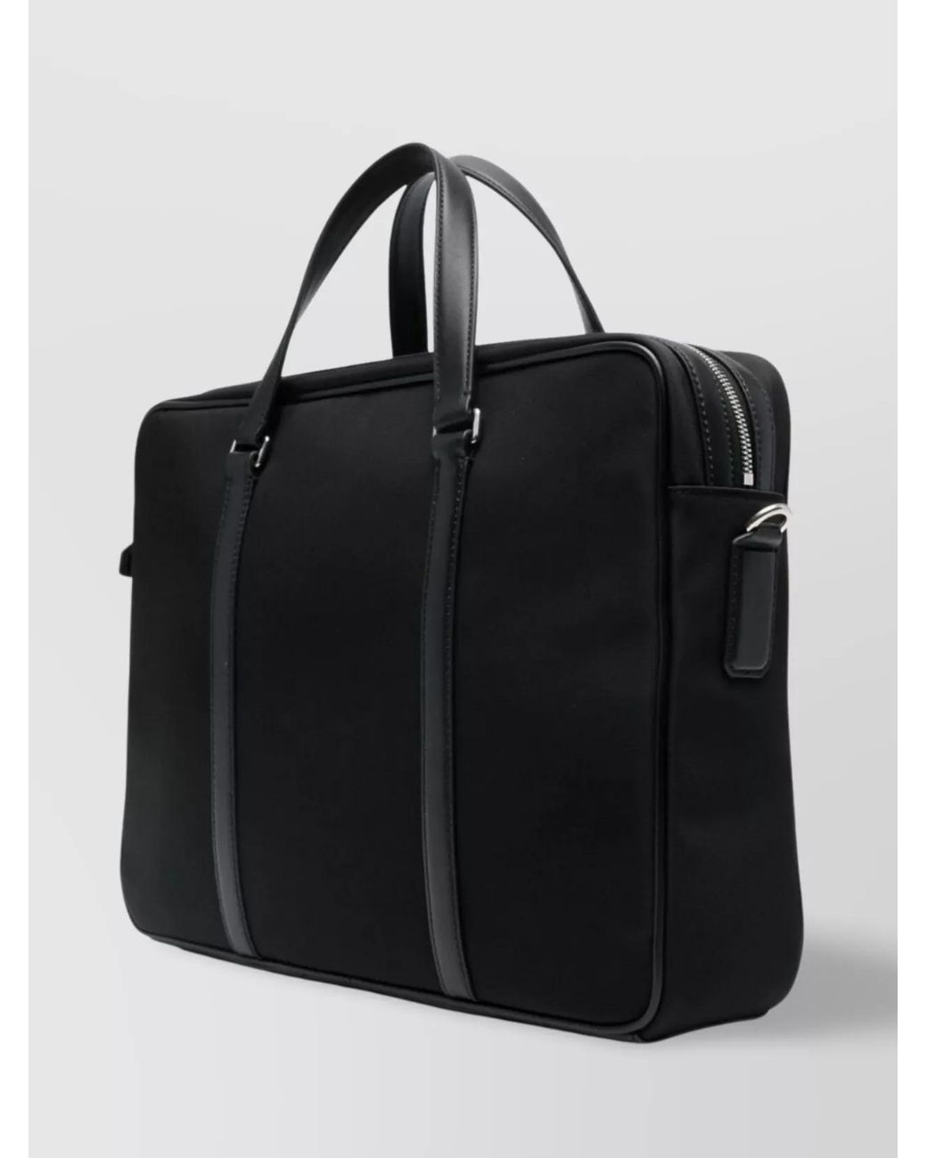 Bally Black Logo Appliqué Briefcase for men