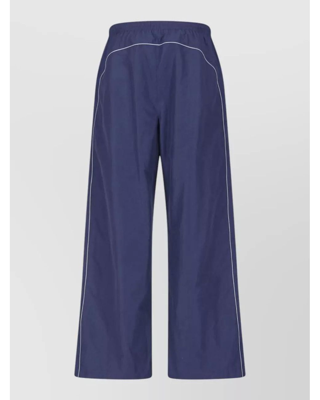 Balenciaga Blue Mid-Rise Wide-Leg Tracksuit Pants for men