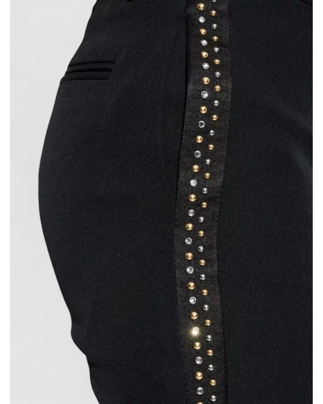 Versace Blue Wool Straight Trousers