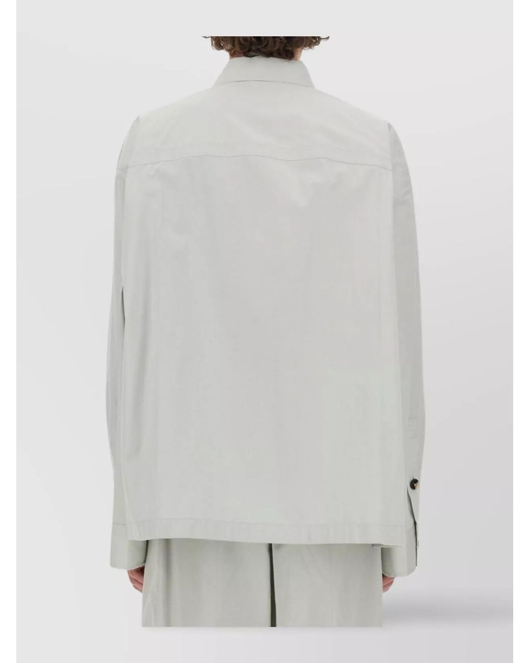 Bottega Veneta Gray Silk Shirt for men