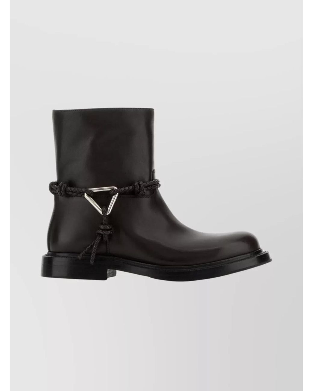 Bottega Veneta Black Leather James Ankle Boots