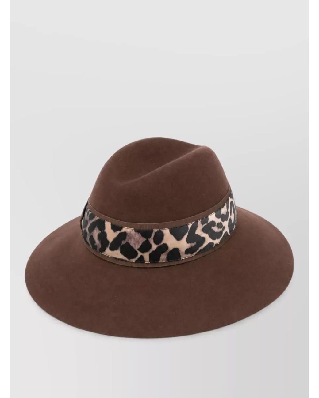 Borsalino Brown Wool Hat