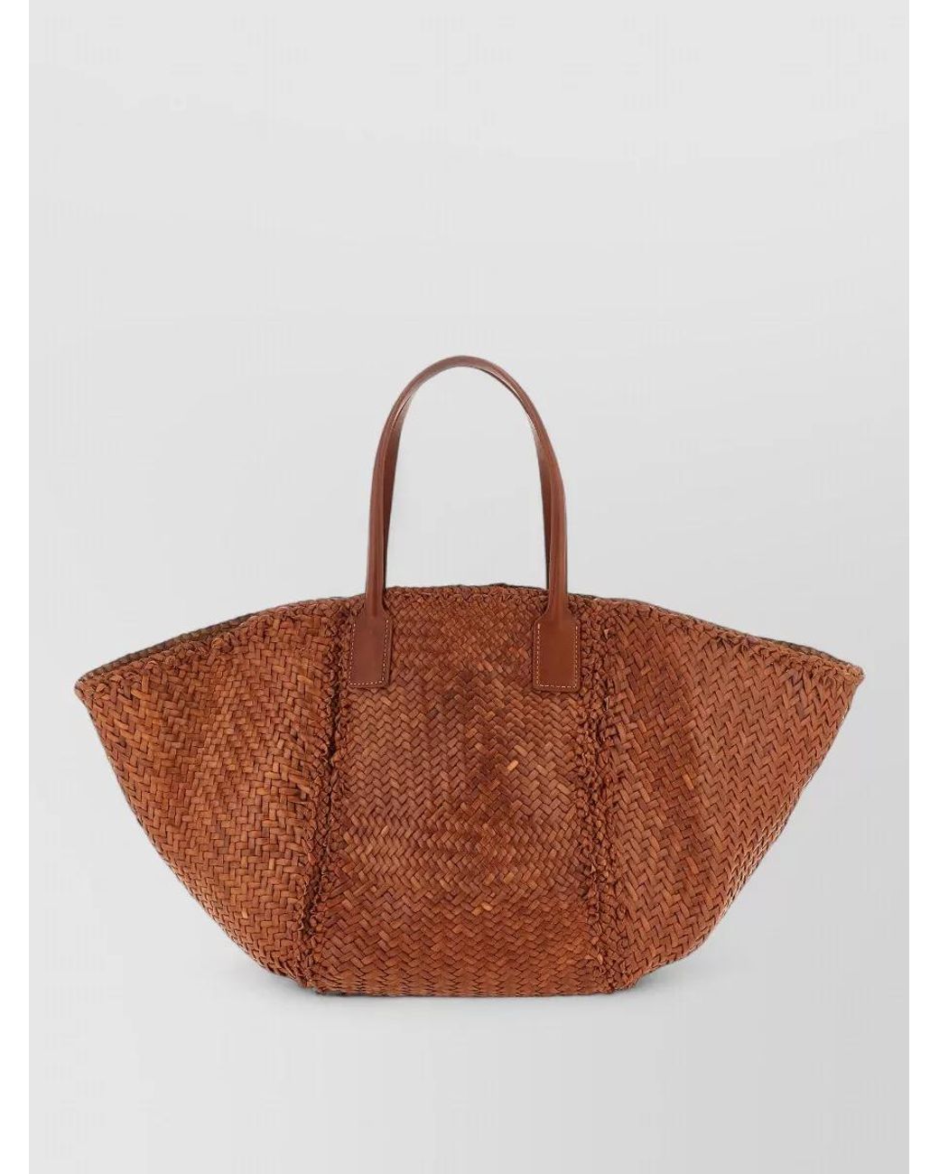 Dragon Diffusion Teresa Rectangular Tote Bag Dual Handles in Brown | Lyst