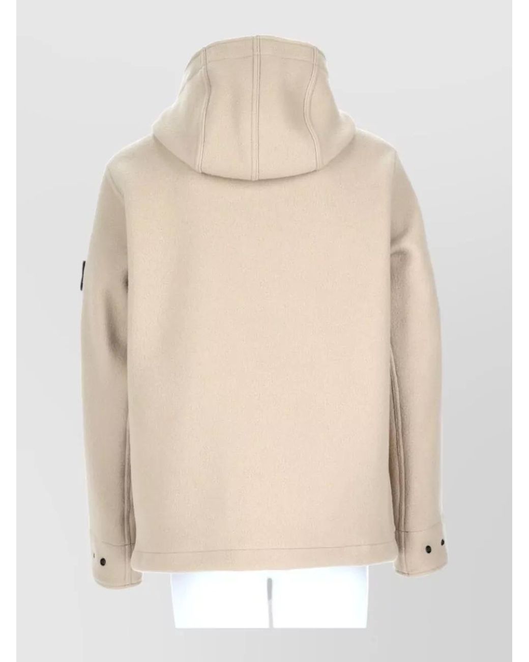 Stone Island Natural Wool And Cashmere Duffle Coat for men