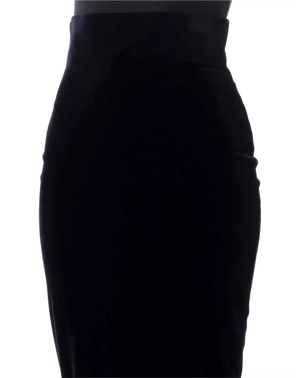Alberta Ferretti Black Pencil Skirt