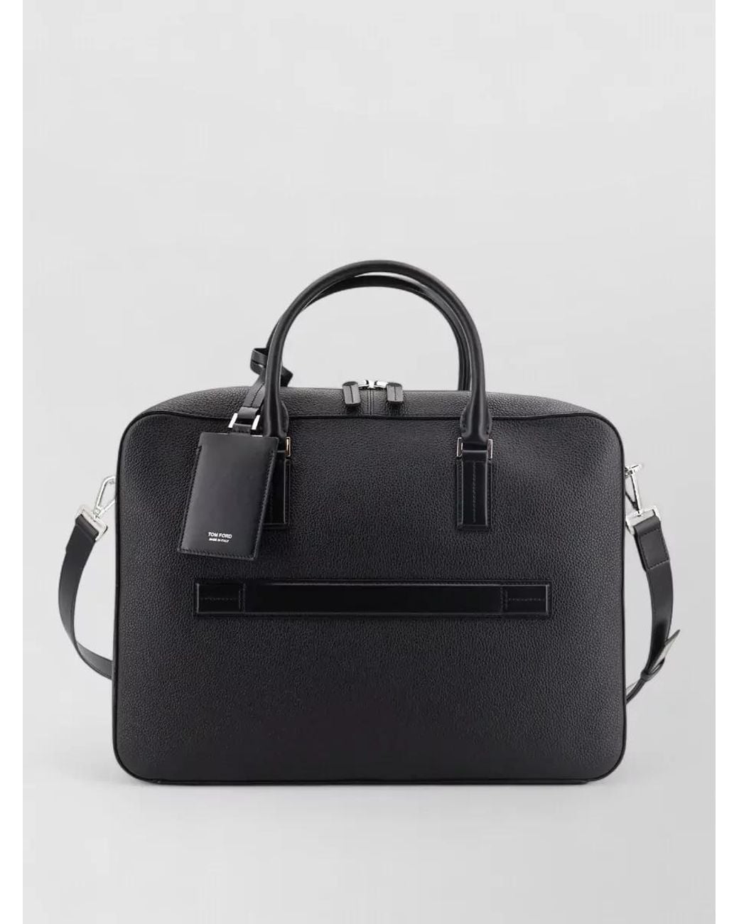 Tom Ford Black Leather Briefcase for men