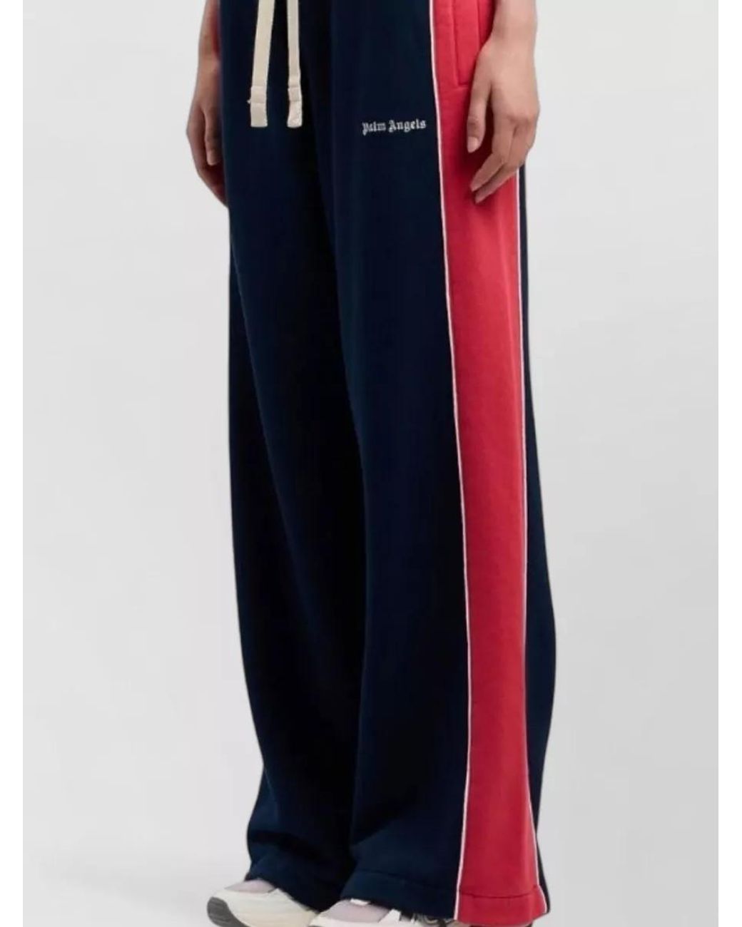 Palm Angels Blue Logo-Print Sweatpants