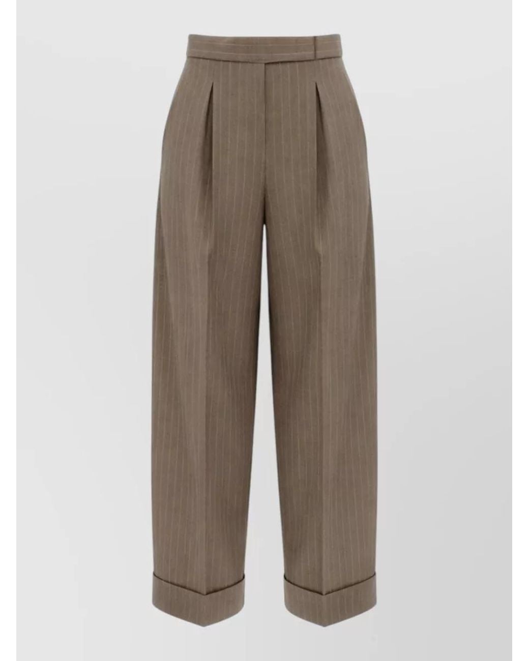 Max Mara Multicolor Pinstripe Suit Trousers
