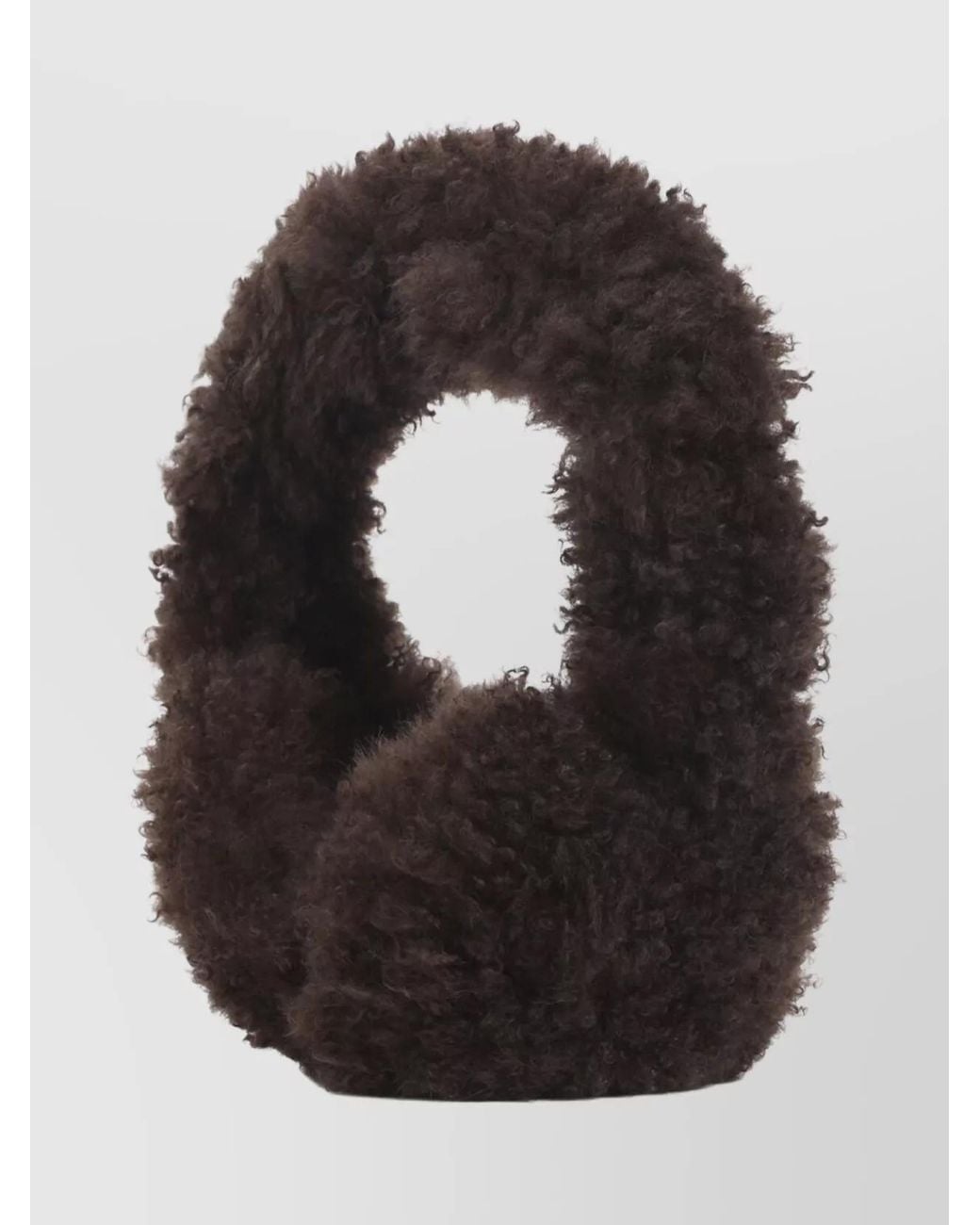 Yves Salomon Black Lamb Fur Earmuffs