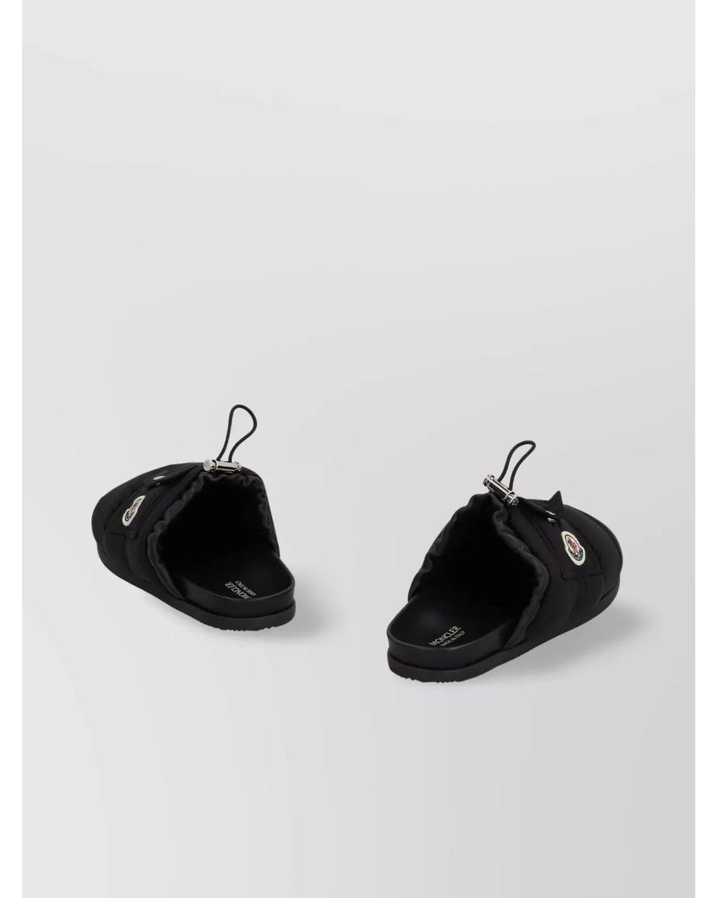 Moncler Black Down Mules