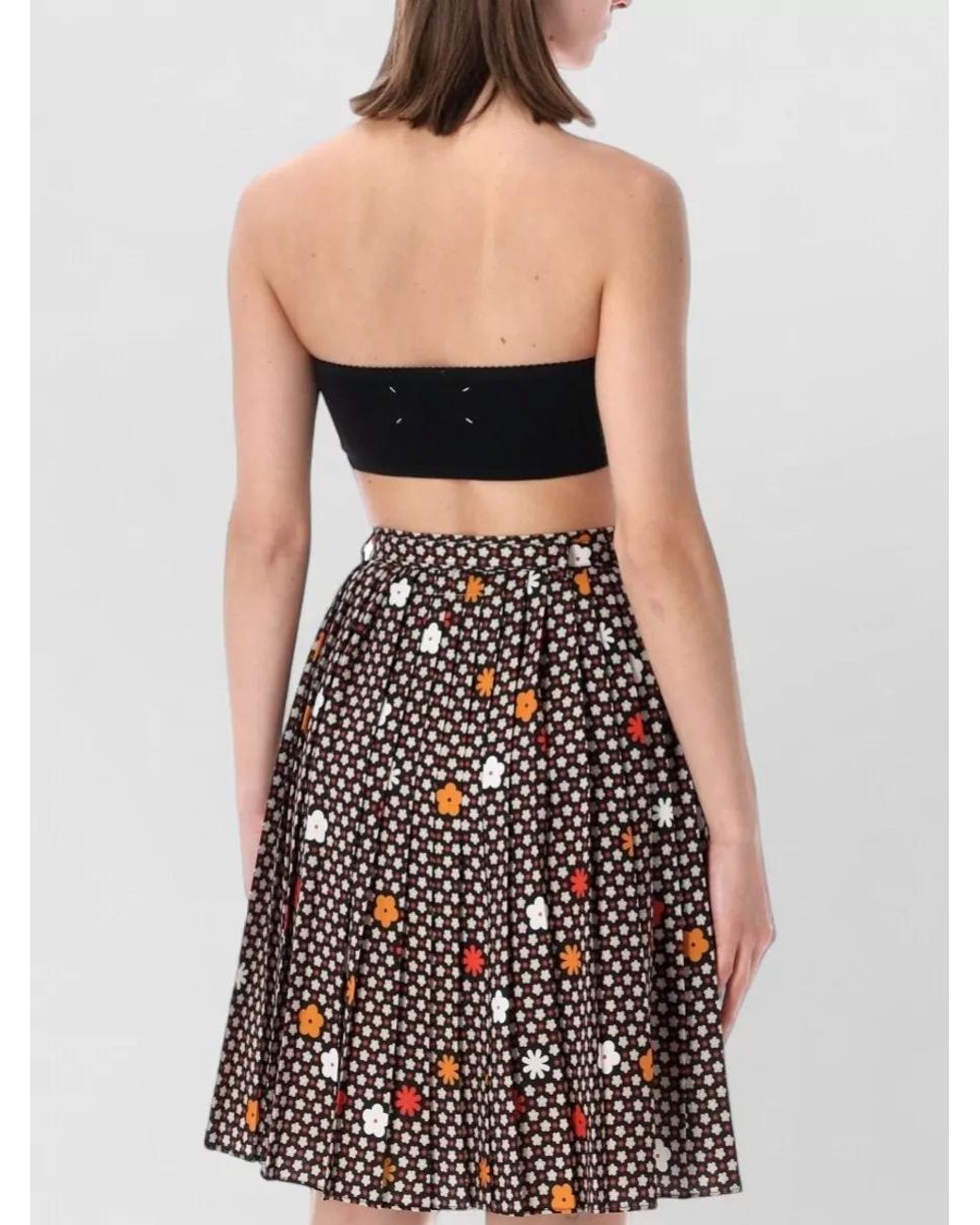 Maison Margiela Black Strapless Bandeau Top