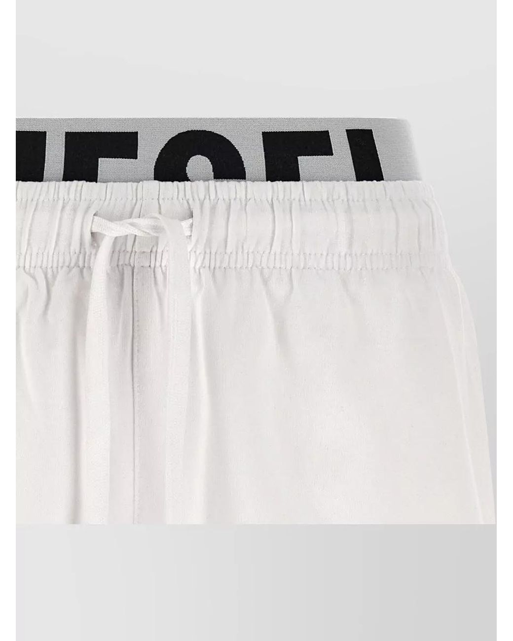 DIESEL White Terry Short Shorts