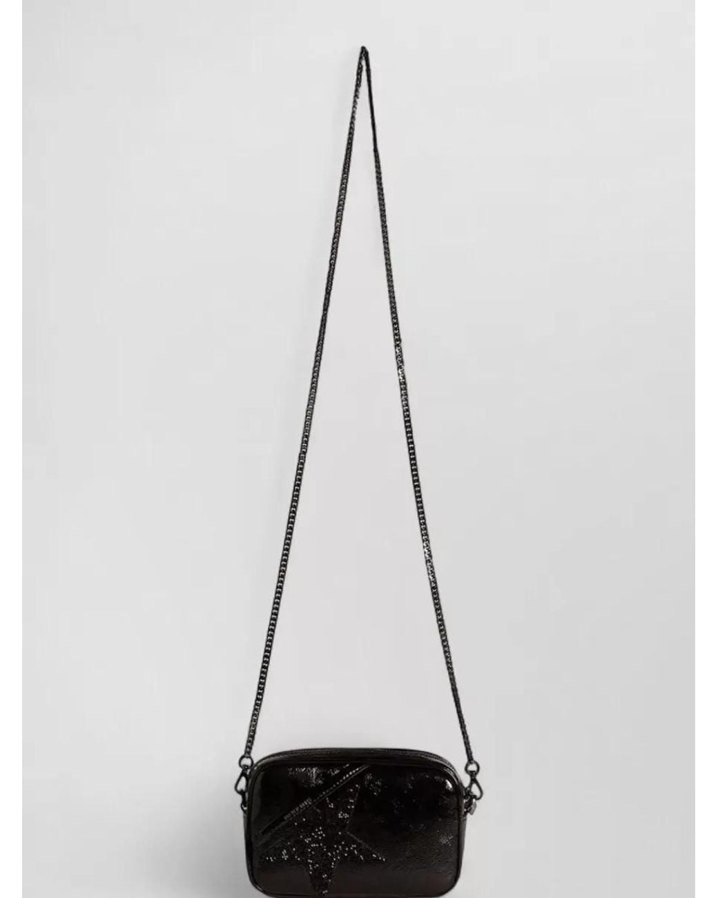 Golden Goose Deluxe Brand Black Mini Star Mini Leather Crystal-Embellished Shoulder Bag