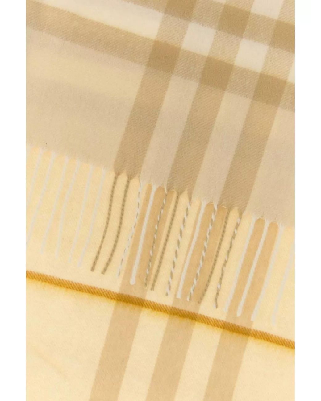 Burberry Natural Embroidered Cashmere Scarf
