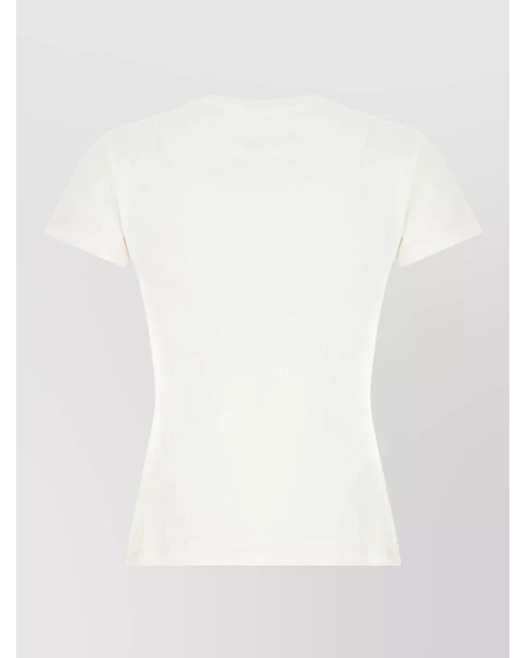 Ganni White Cotton T-Shirt