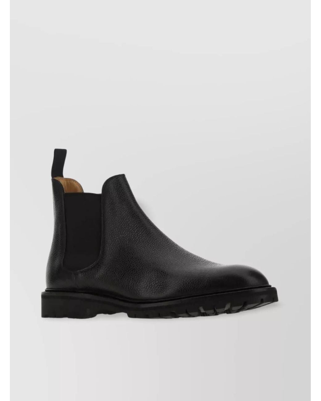 Crockett and Jones Black Leather Chelsea Ankle Boots for men